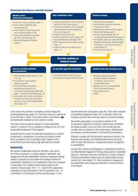 Sustainability Report 2009 - The Co-operative