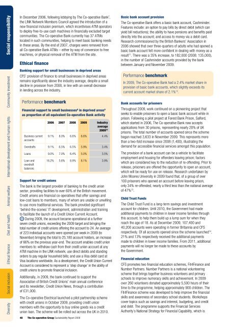 Sustainability Report 2009 - The Co-operative