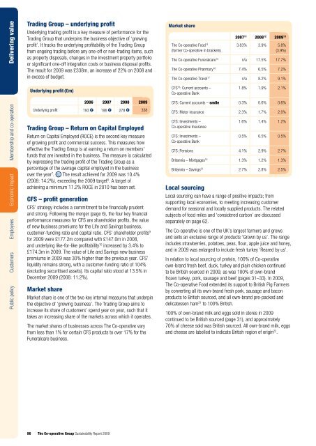 Sustainability Report 2009 - The Co-operative