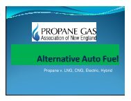 Propane v. LNG, CNG, Electric, Hybrid - Granite State Clean Cities ...