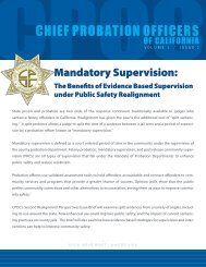 Mandatory Supervision: - Chief Probation Officers of California