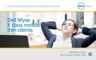 Dell Wyse X class mobile thin clients. - Wyse Technology
