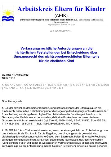 BVerfG 1 BvR 692-92.pdf - Väter aktuell