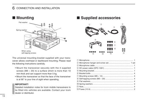 IC-A110 EURO instruction maual - AEROSHOP.eu