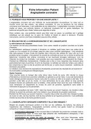 Fiche Information Patient Angioplastie coronaire - Webagoo.eu