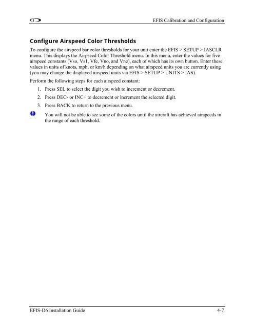 EFIS-D6 Installation Guide