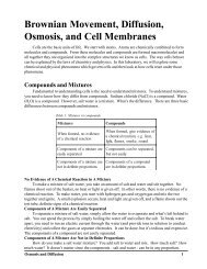 Brownian Movement, Diffusion, Osmosis, and ... - Broward College