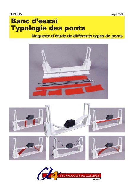 Banc d'essai typologie des ponts RÃ©f. BE-PONA - A4 Technologie