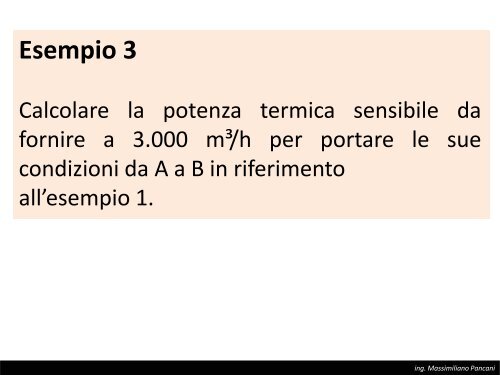 TAeD - Impianti di Climatizzazione - Lezione del 30 aprile 2013