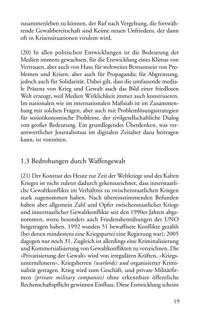 "Aus Gottes Frieden leben â fÃ¼r gerechten Frieden sorgen" als pdf