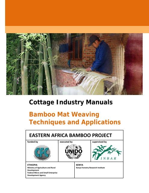 Cottage Industry Manuals Bamboo Mat Weaving Techniques and ...