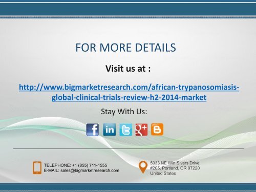 Latest Report on African Trypanosomiasis Global Clinical Trials Market Trends,Share, H2