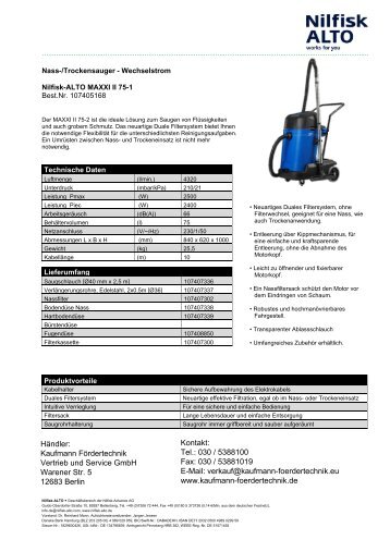 Informationen - Kaufmann FÃ¶rdertechnik GmbH