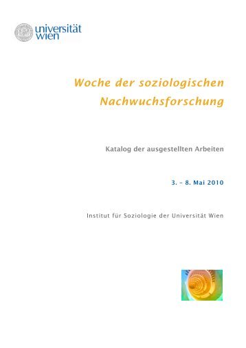 Katalog - Institut für Soziologie - Universität Wien