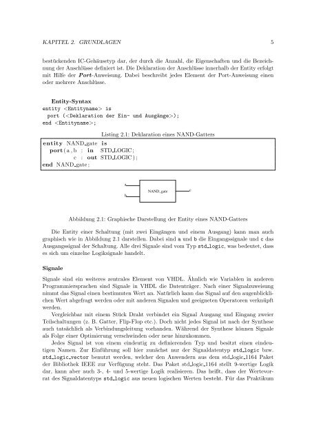 VHDL-Grundlagen - Technische Informatik an der Universität Frankfurt