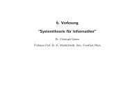 6. Vorlesung “Systemtheorie für Informatiker”