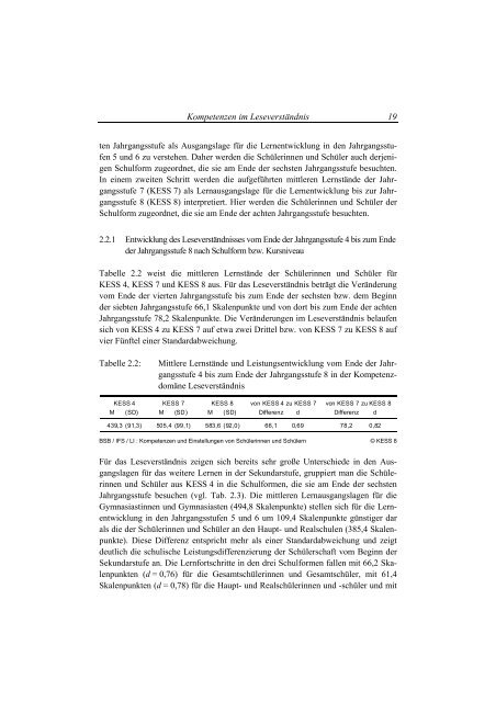 KESS 8-Studie - Stiftung Mittagskinder