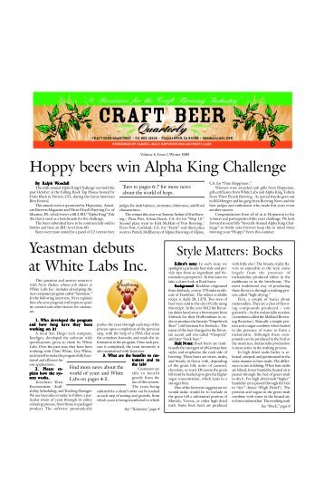 Hoppy beers win Alpha King Challenge - Yeastbank.com