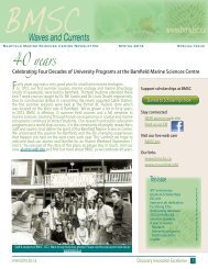 Spring 2012 (.pdf) - Bamfield Marine Sciences Centre