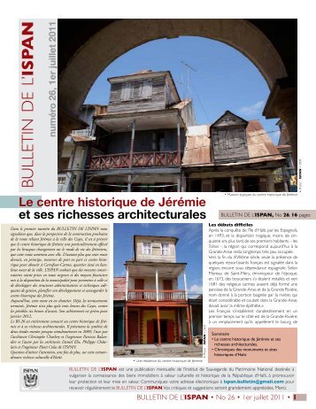 Bulletin de l'ISPAN - reseau-culture-haiti