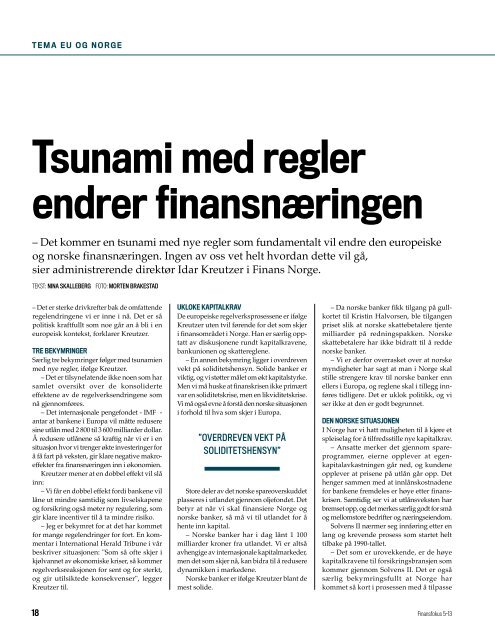 Last ned Finansfokus 05/13 som PDF - Finansforbundet