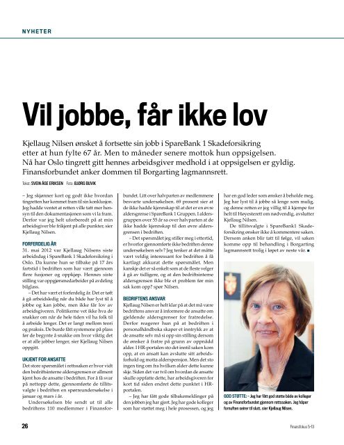 Last ned Finansfokus 05/13 som PDF - Finansforbundet