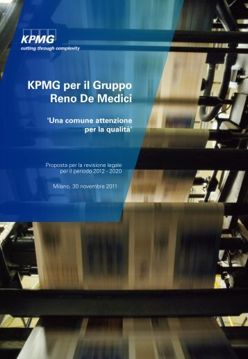 KPMG per il Gruppo Reno De Medici