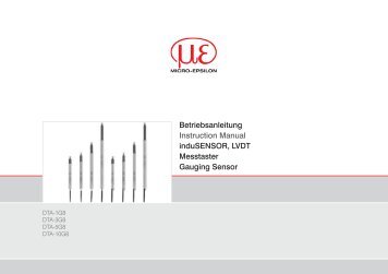 Betriebsanleitung induSENSOR, LVDT Messtaster - Micro-Epsilon ...