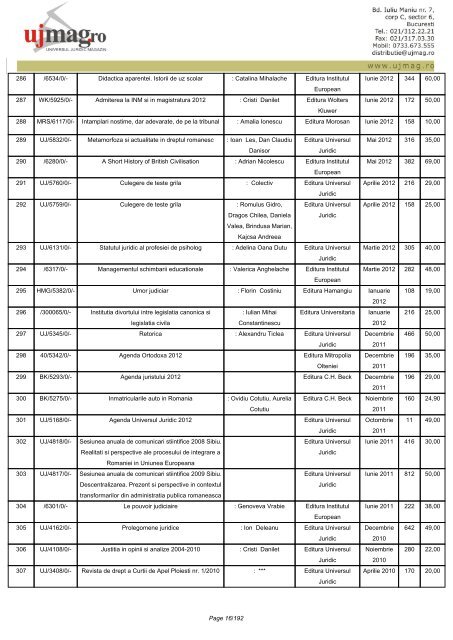 CATALOG GENERAL - UJmag