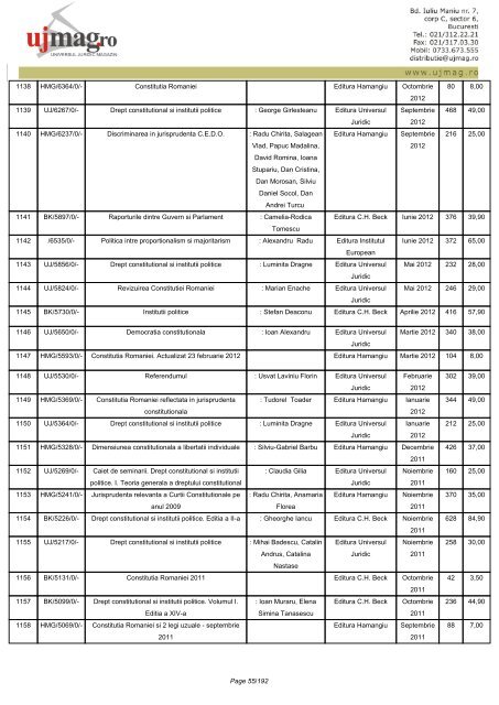 CATALOG GENERAL - UJmag