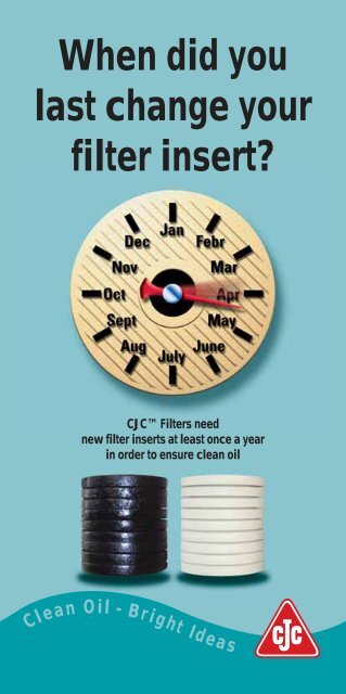 When did You last Change Your Filter Insert? - Cjc.dk