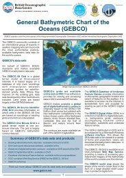 General Bathymetric Chart of the Oceans (GEBCO) - British ...