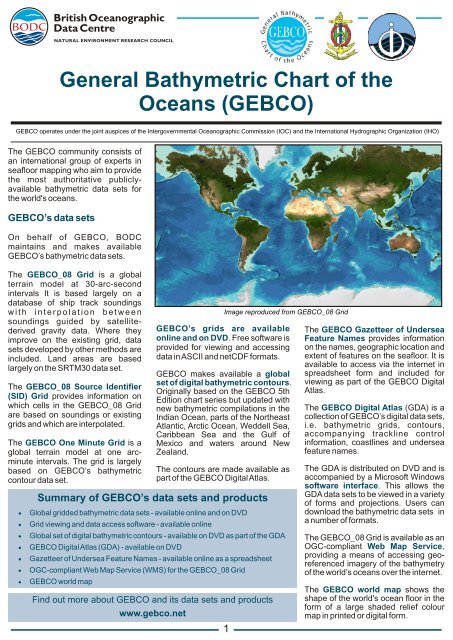 Free Bathymetric Charts