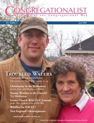 Troubled Waters - The Congregationalist