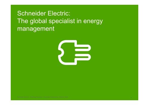 Schneider Electric's Buildings Business presentation PDF 1.91MB
