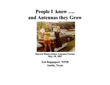 People I know …. and Antennas they Grow - Kkn.net