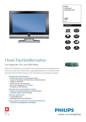 23HF5474/10 Philips Professional Flachbildfernseher