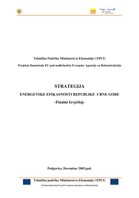 Strategija energetske efikasnosti Crne Gore - Energetska efikasnost