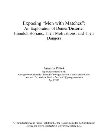 Exposing âMen with Matchesâ: - A Voice for Men