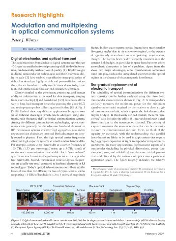 Modulation and multiplexing in optical communication systems