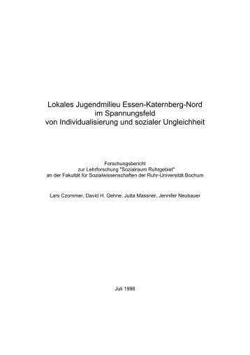 Titel als PDF - Fakultät für Sozialwissenschaft der Ruhr-Universität ...