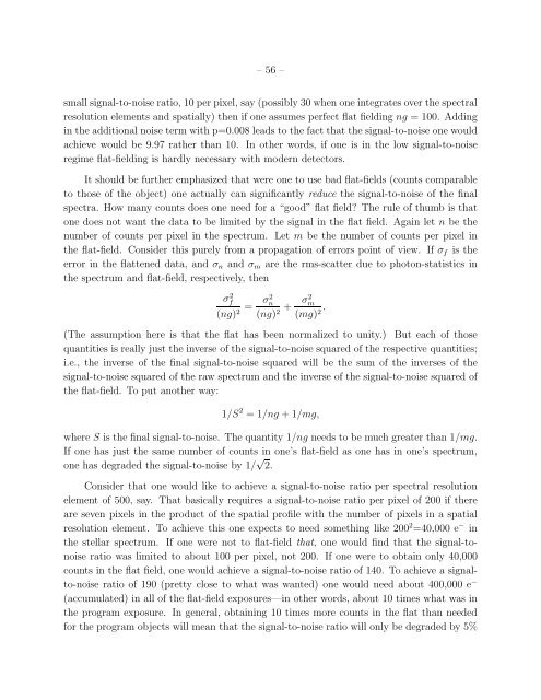 Astronomical Spectroscopy - Physics - University of Cincinnati