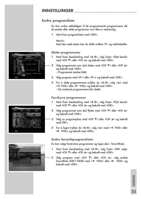 Last ned brukermanual - Canal Digital Parabol