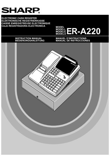 ER-A220 Operation-Manual GB - Sharp