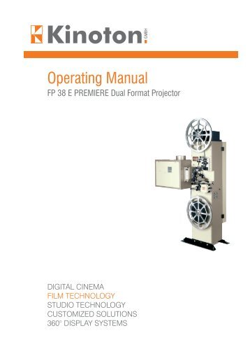 Operating Manual - Kinoton