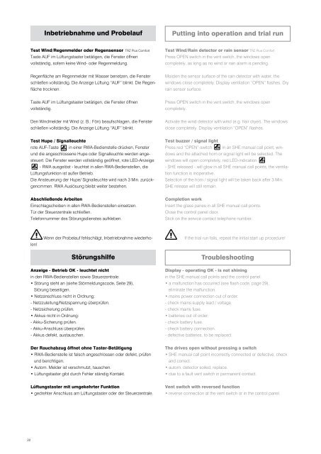 Technical information and operating instruction ... - Essmann