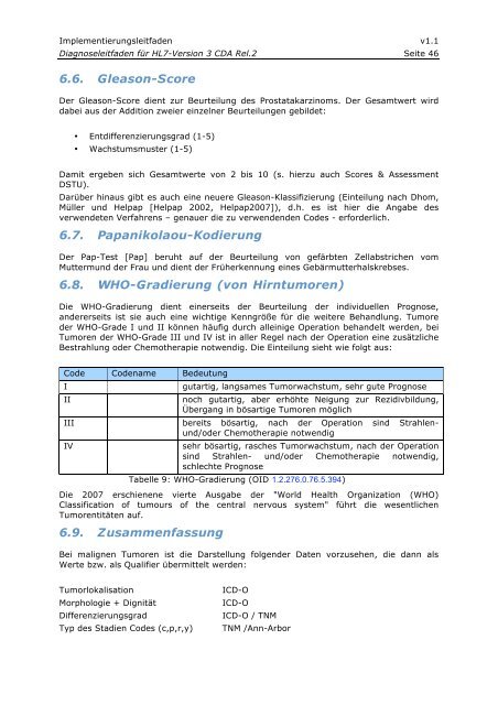 Darstellung von Diagnosen auf Basis der HL7 Clinical Document ...