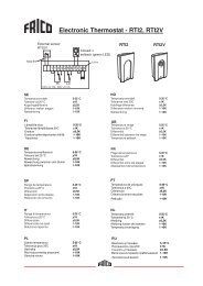 Electronic Thermostat - RTI2, RTI2V - Frico