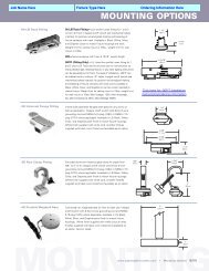 MOUNTING OPTIONS - Lighting Services Inc