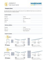 HABDANK CP Solar Carport System - Habdank-PV